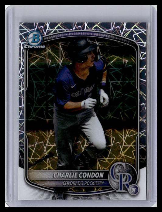 2025 Bowman Chrome #BCP-248 Charlie Condon Prospects Laser 1st Bowman