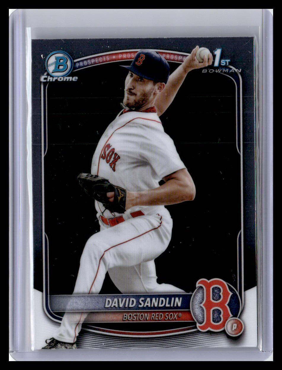 2025 Bowman Chrome #BCP-195 David Sandlin Prospects 1st Bowman