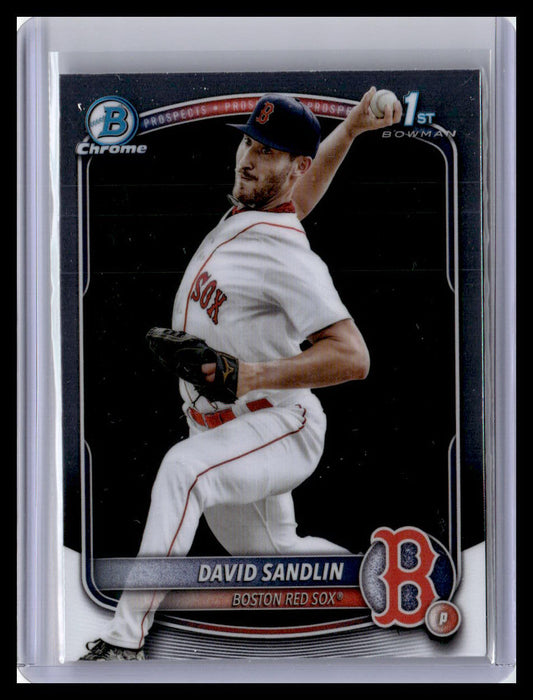 2025 Bowman Chrome #BCP-195 David Sandlin Prospects 1st Bowman