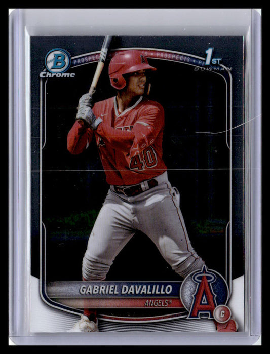 2025 Bowman Chrome #BCP-178 Gabriel Davalillo Prospects 1st Bowman