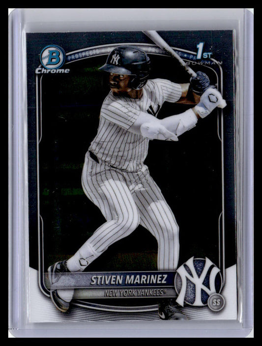 2025 Bowman Chrome #BCP-189 Stiven Marinez Prospects 1st Bowman