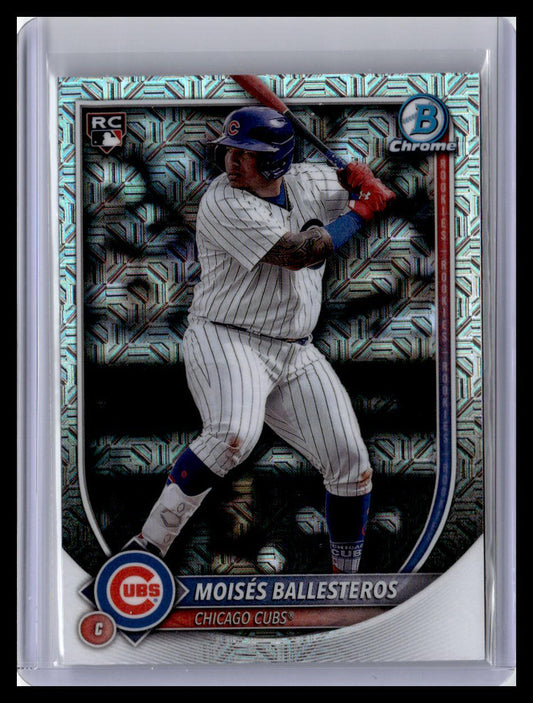 2025 Bowman Chrome #42 Moisés Ballesteros Mojo Refractors