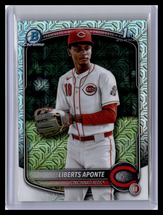 2025 Bowman Chrome #BCP-174 Liberts Aponte Prospects 1st Bowman Mojo