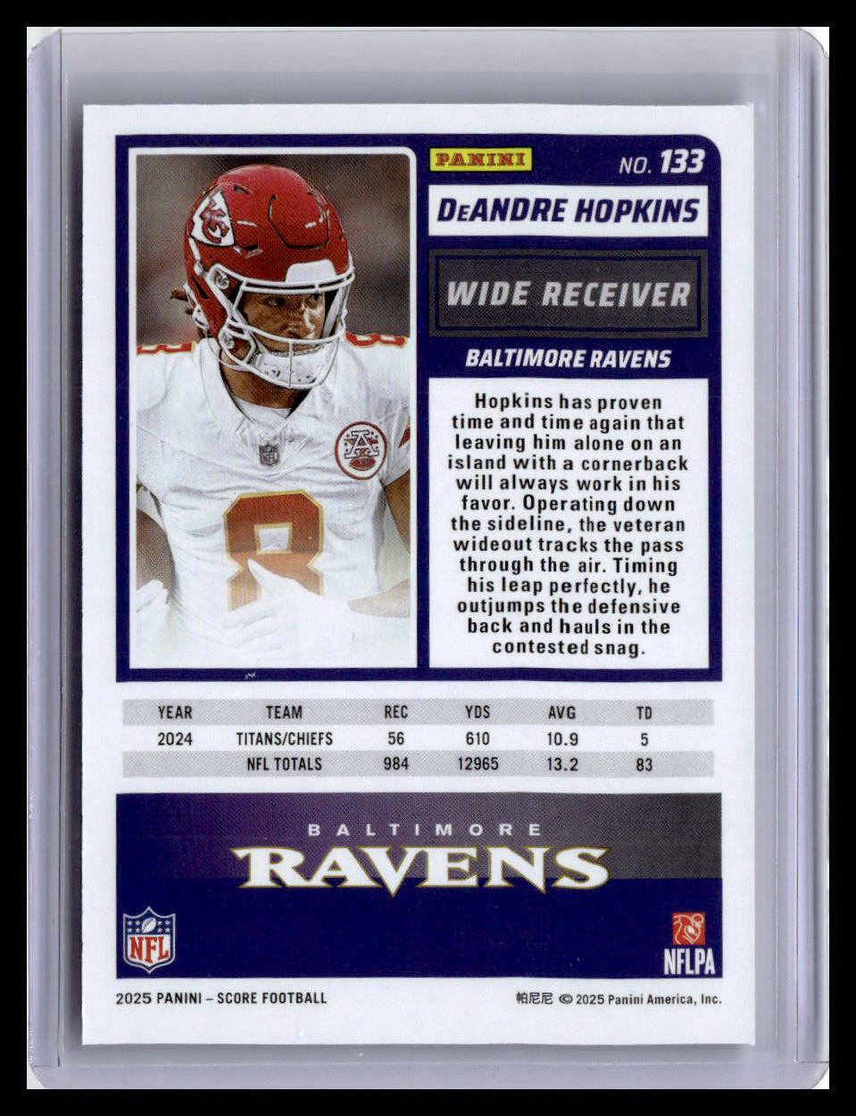 2025 Score #133 DeAndre Hopkins
