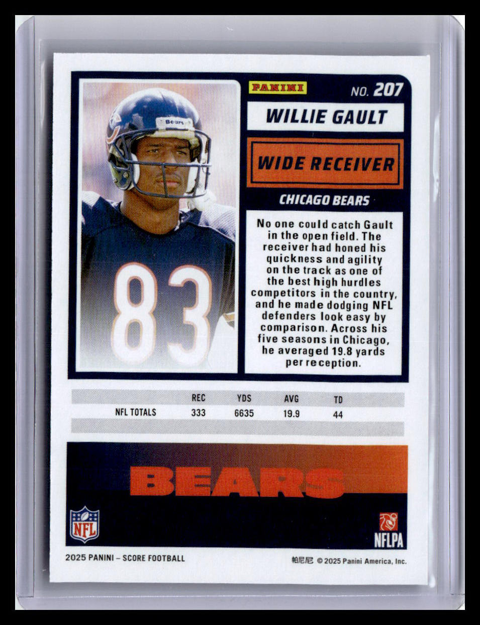 2025 Score #207 Willie Gault