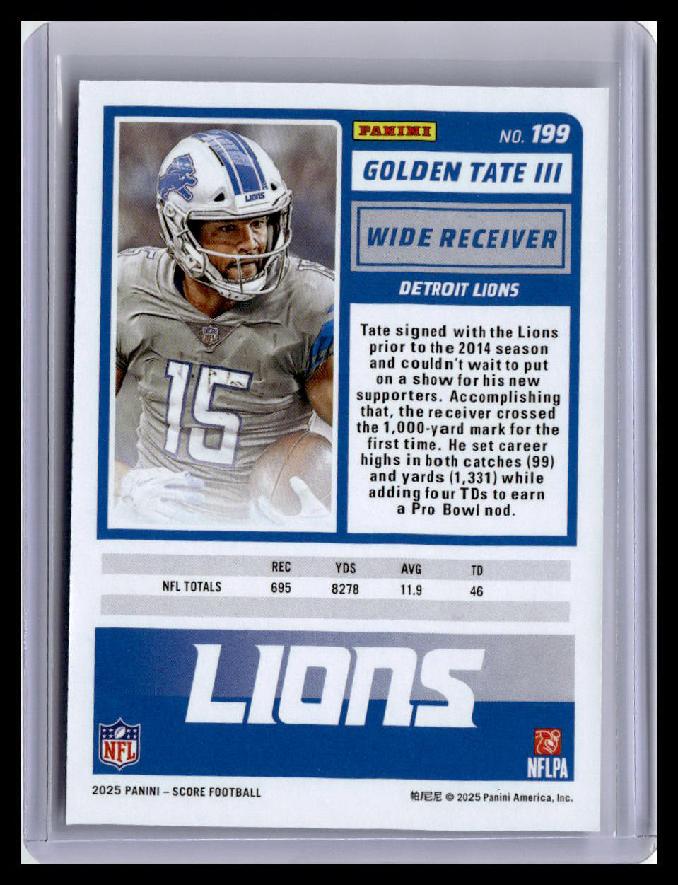 2025 Score #199 Golden Tate III