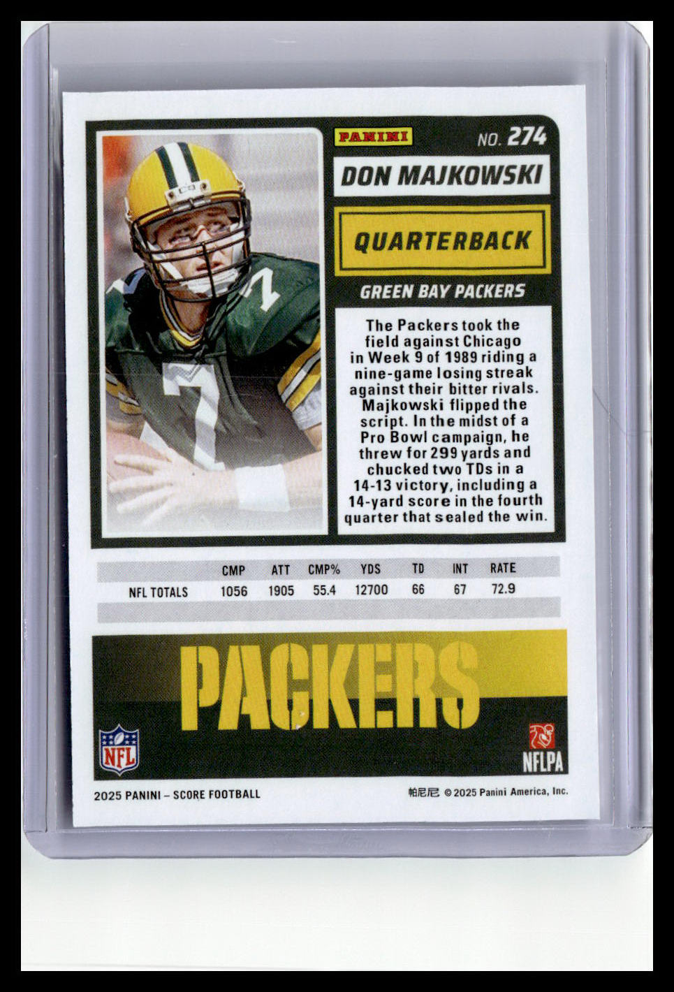 2025 Score #274 Don Majkowski