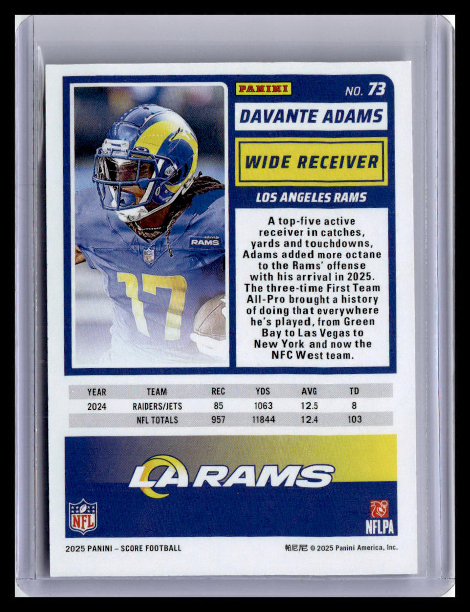 2025 Score #73 Davante Adams