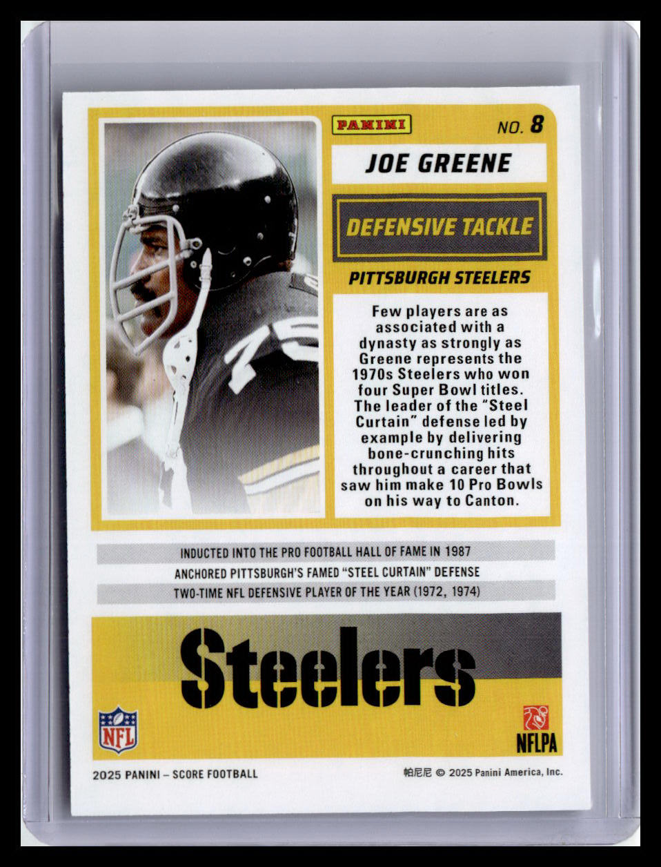 2025 Score #8 Joe Greene