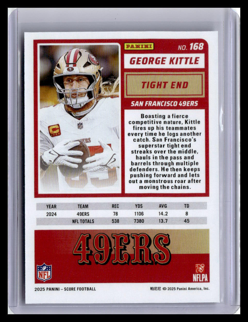 2025 Score #168 George Kittle
