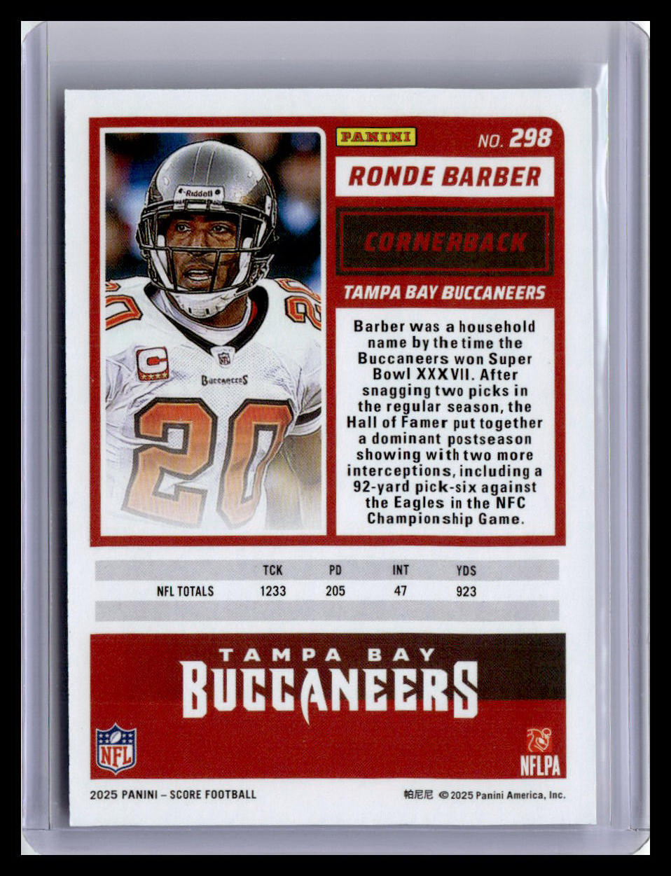 2025 Score #298 Ronde Barber