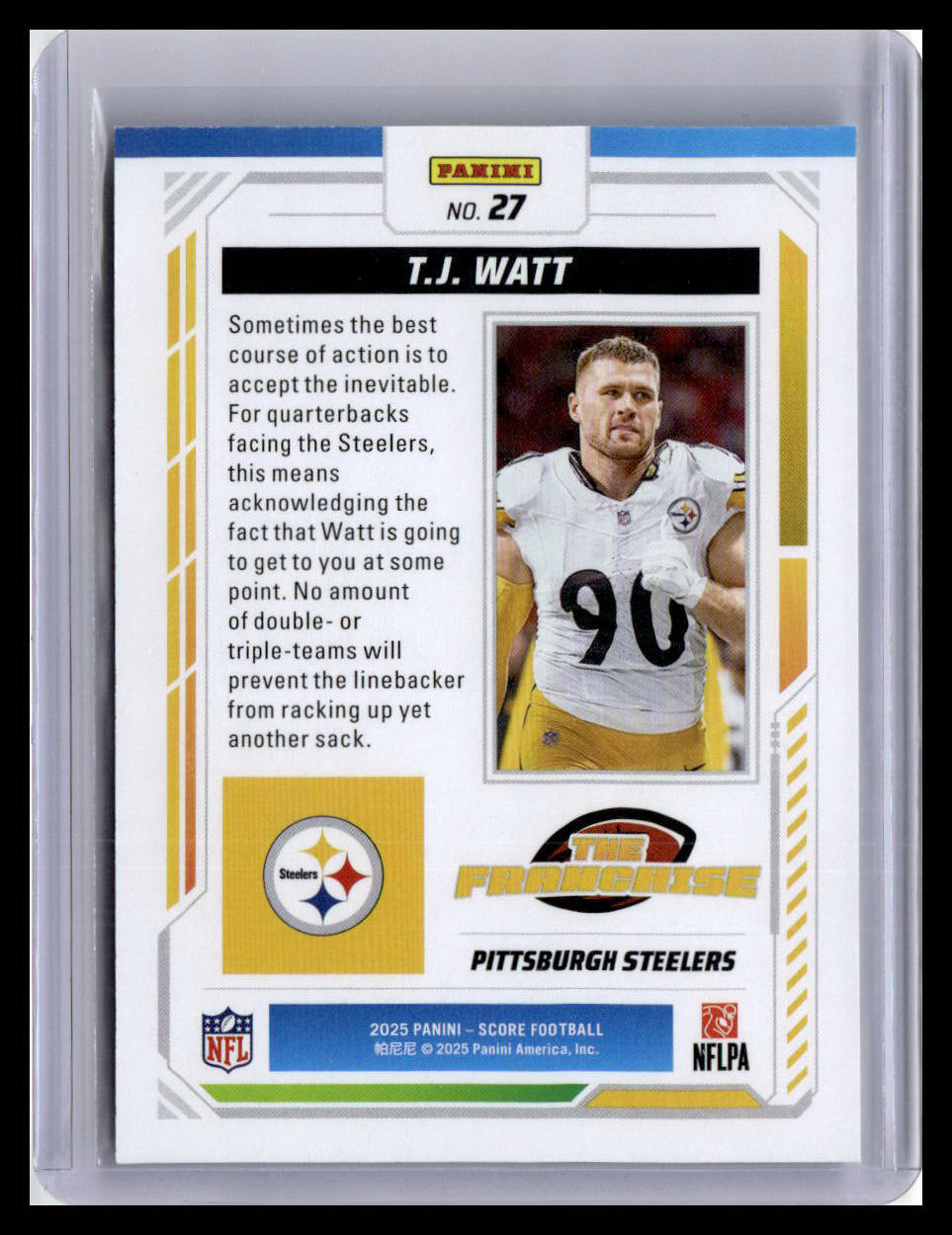 2025 Score #27 T.J. Watt The Franchise