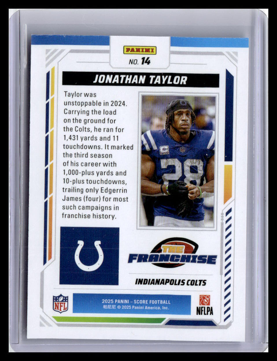 2025 Score #14 Jonathan Taylor The Franchise