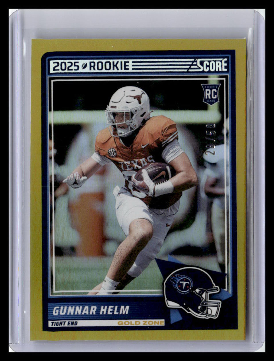 2025 Score #99 Gunnar Helm Gold Zone #/50