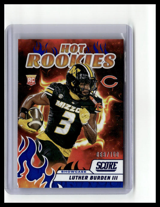 2025 Score #4 Luther Burden III Hot Rookies Showcase #/100
