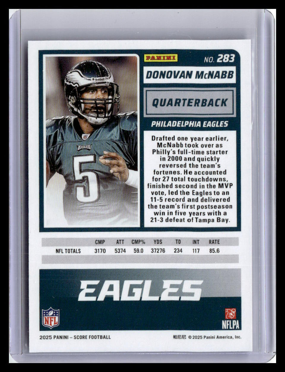 2025 Score #283 Donovan McNabb Showcase #/250