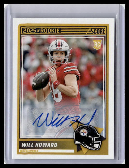 2025 Score #3 Will Howard Base Rookie Signatures
