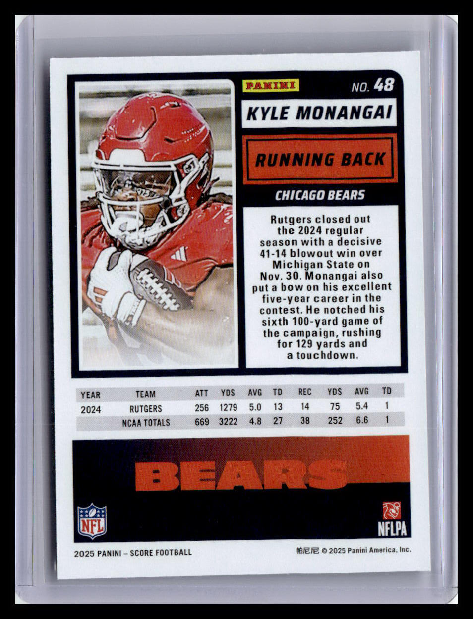 2025 Score #48 Kyle Monangai (RC)