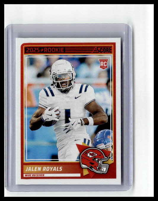 2025 Score #8 Jalen Royals (RC) Base Rookie Signatures