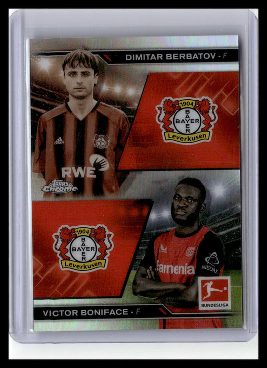 2024-25 Topps Chrome Bundesliga #HIN-2 Boniface / Berbatov History is Now