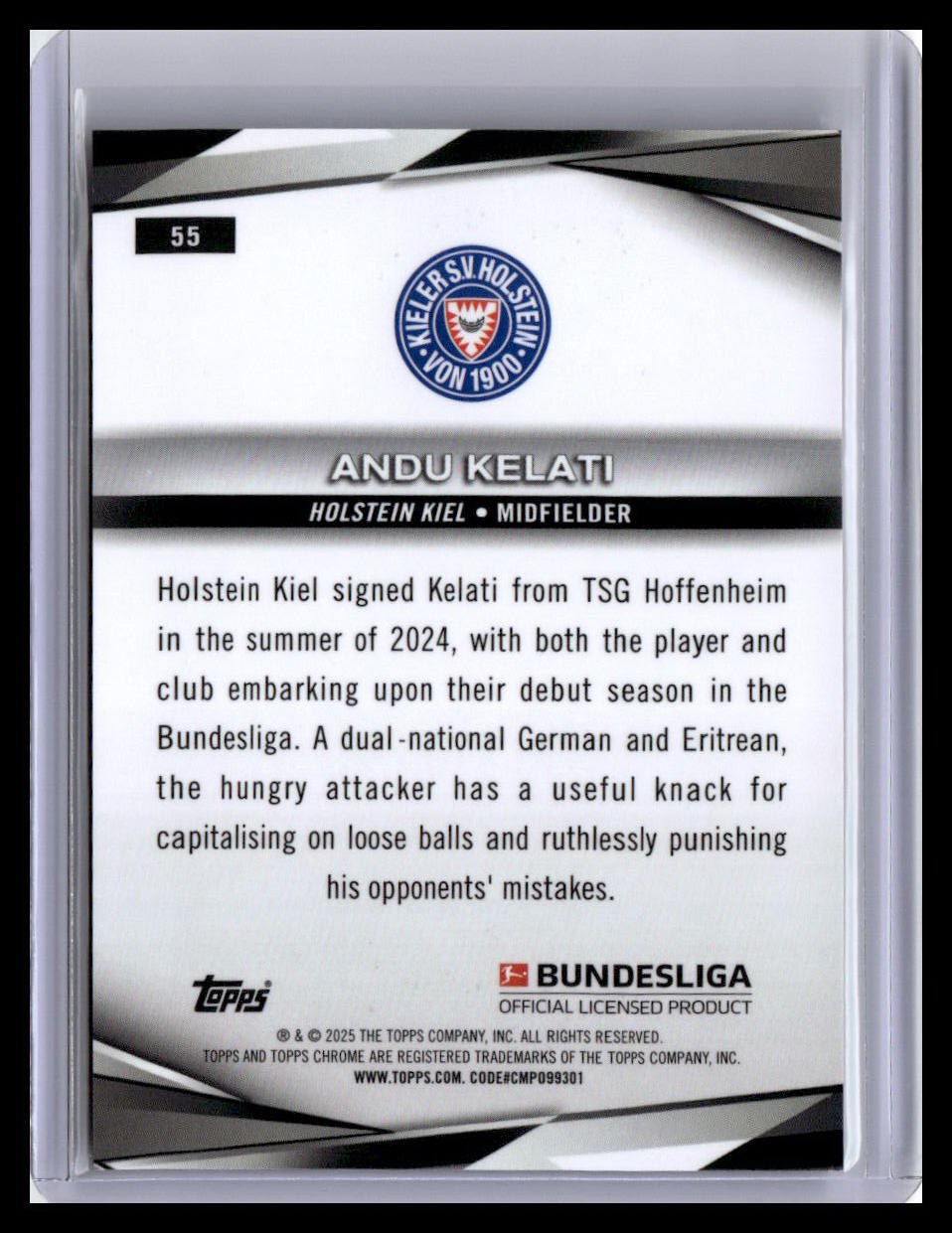 2024-25 Topps Chrome Bundesliga #55 Andu Kelati