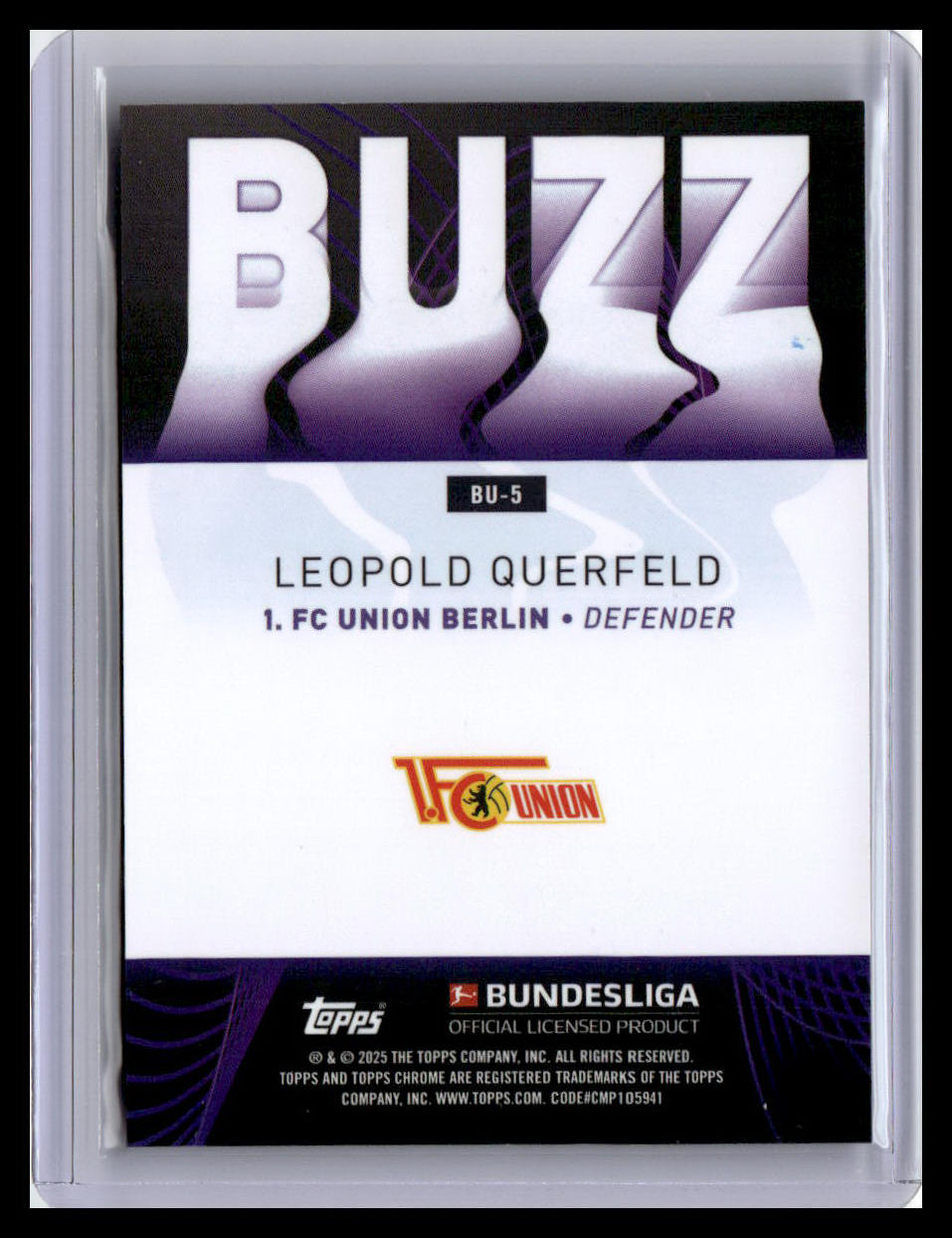 2024-25 Topps Chrome Bundesliga #BU-5 Leopold Querfeld Buzz