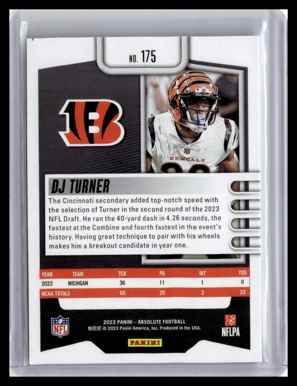 2023 Panini Absolute #175 DJ Turner