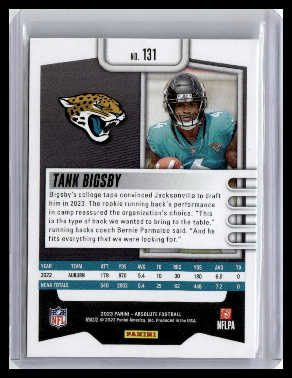 2023 Panini Absolute #131 Tank Bigsby