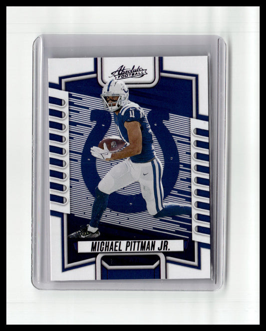2023 Panini Absolute #81 Michael Pittman Jr. Purple