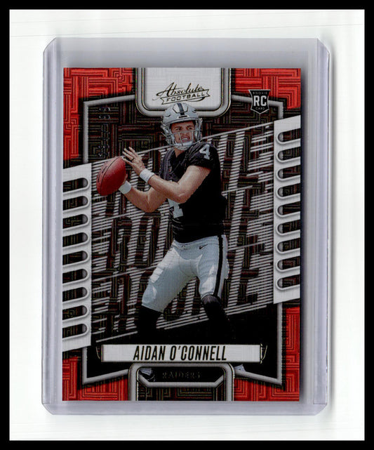 2023 Panini Absolute #138 Aidan O'Connell Escher Squares Red #/499
