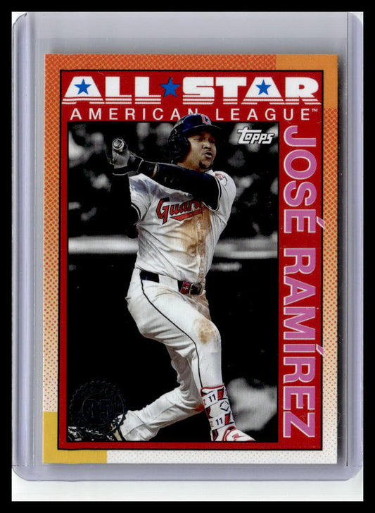 2025 Topps #90AS-32a José Ramírez 1990 Topps 35th Anniversary All-Stars
