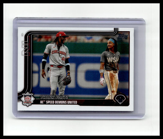 2025 Topps #639 Think Fast! NL Speed Demons United
