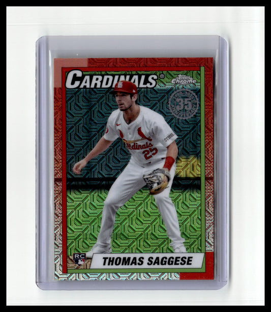 2025 Topps #T90C-139 Thomas Saggese 1990 35th Anniversary Mojo 1
