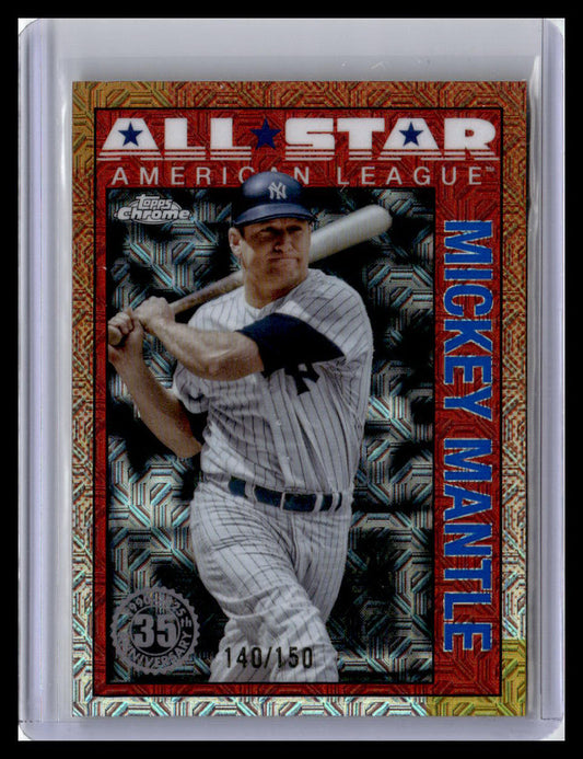 2025 Topps #90ASC-43 Mickey Mantle 1990 Topps 35th Anniv. All-Stars Mojo /150