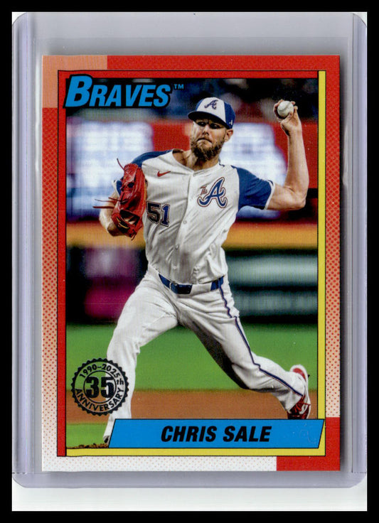 2025 Topps #90B2-4 Chris Sale 1990 Topps Baseball 35th Anniversary (Series Two)