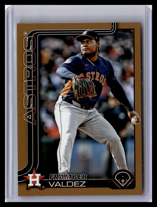 2025 Topps #544 Framber Valdez Gold #/2025
