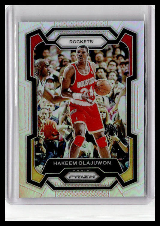 2023-24 Panini Prizm #191 Hakeem Olajuwon Prizms Silver