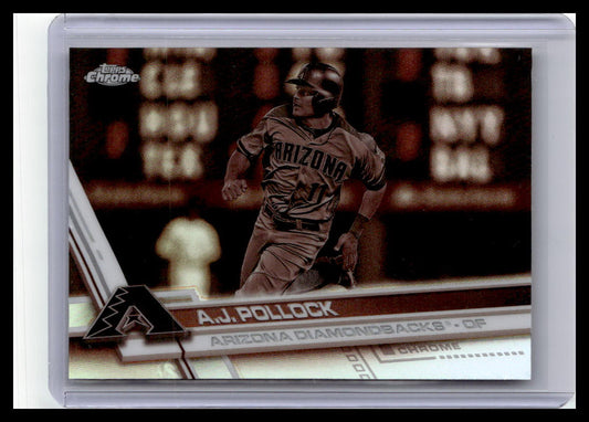 2017 Topps Chrome #52 A.J. Pollock Sepia Refractor