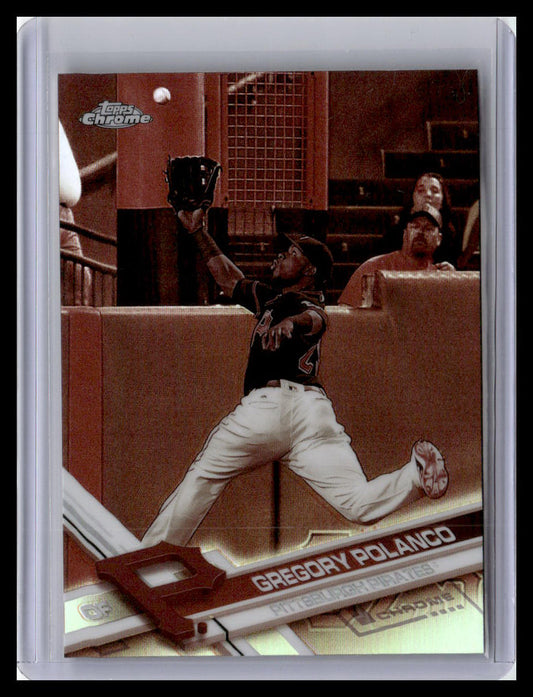 2017 Topps Chrome #62 Gregory Polanco Sepia Refractor