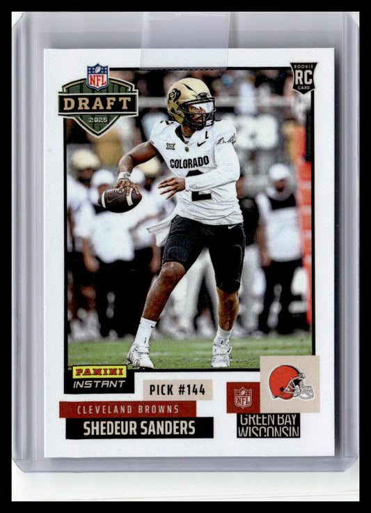 2025 Panini Instant NFL Draft Night #NFLDN-7 Shedeur Sanders