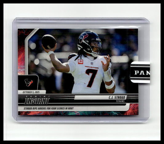 2025 Panini Instant NFL #125 CJ Stroud SSP #/5