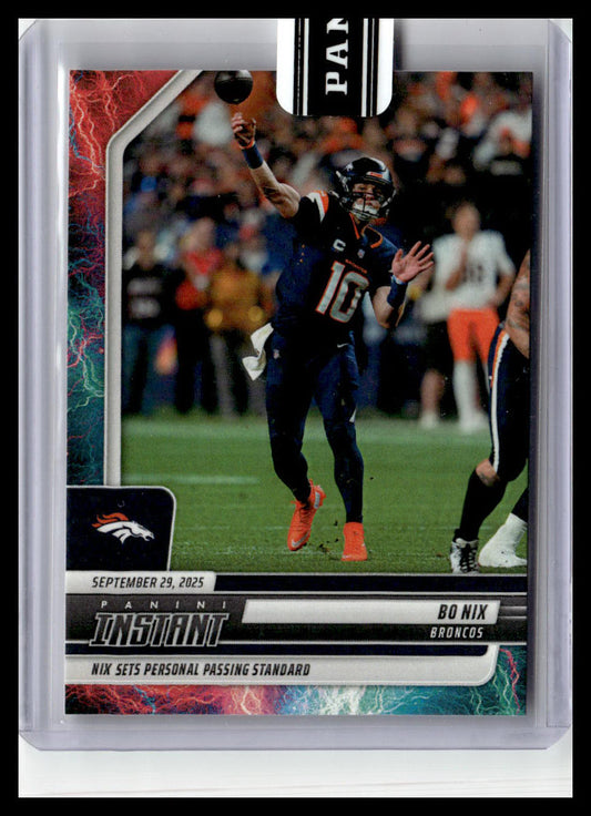 2025 Panini Instant NFL #118 Bo Nix SSP #/5