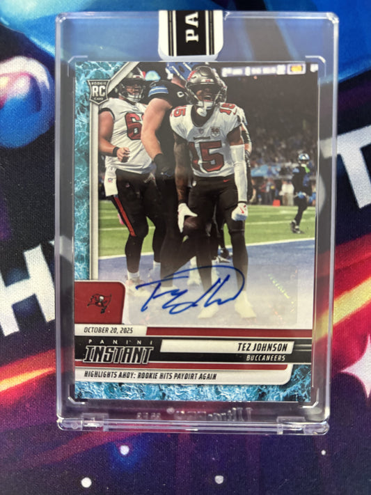 2025 Panini Instant NFL #170 Tez Johnson SSP 5/10