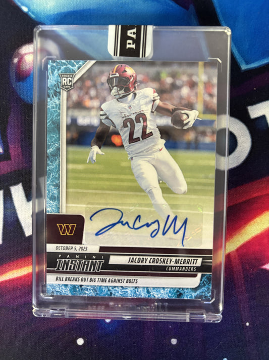 2025 Panini Instant NFL #131 Jacory Croskey-Merritt SSP 6/10