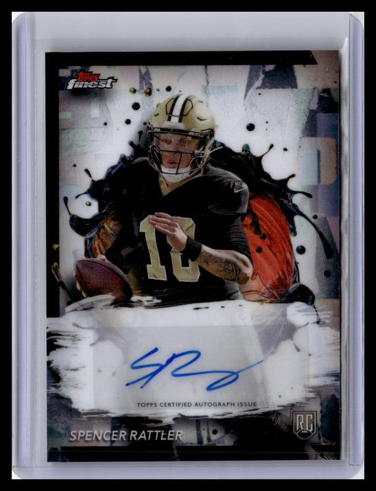 2024 Finest #RFA-SR Spencer Rattler Rookie Finest Autographs