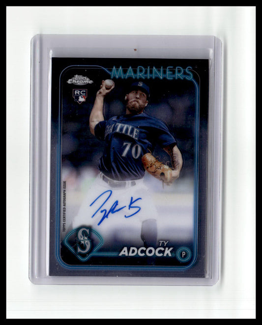 2024 Topps Chrome #RA-TA Ty Adcock Rookie Autographs