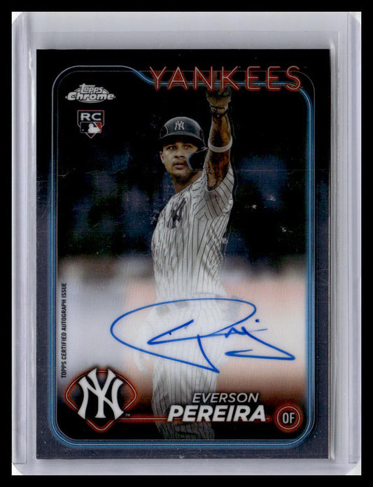 2024 Topps Chrome #RA-EP Everson Pereira Rookie Autographs