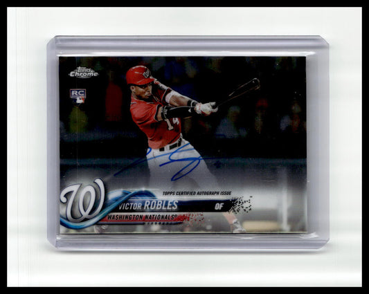 2018 Topps Chrome #RA-VR Victor Robles Rookie Autographs