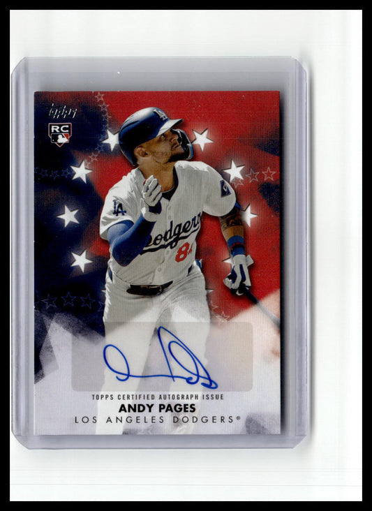 2024 Topps Update #BSAU-AP Andy Pages Baseball Stars Autographs