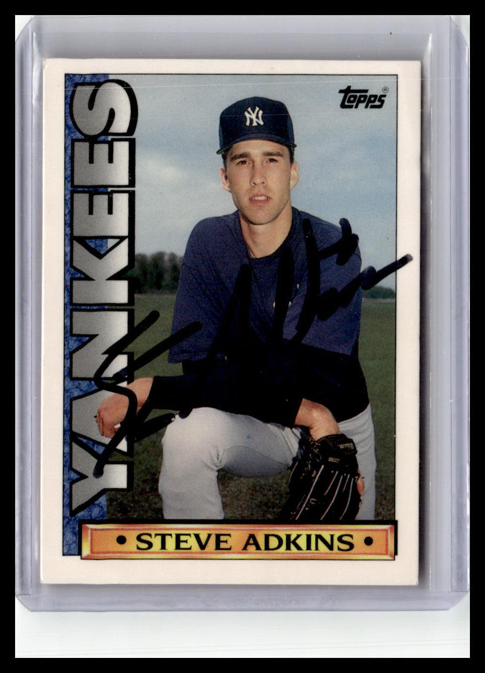 1990 Topps TV New York Yankees #35 Steve Adkins